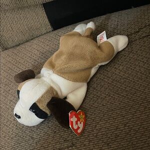 Ty Plush Dog with Brown and White